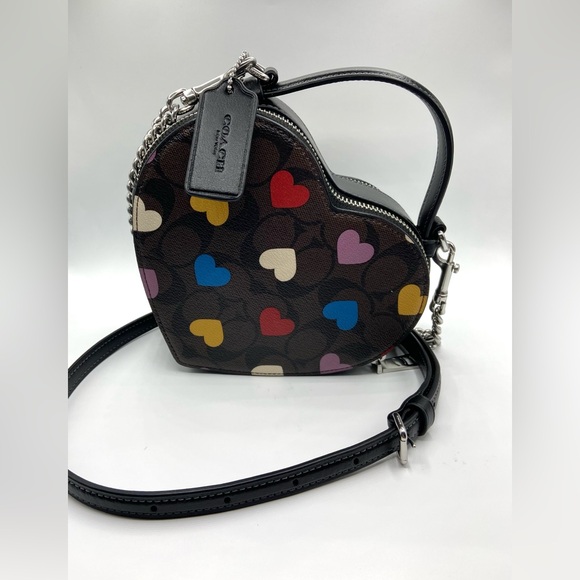💜💙NWT Coach Heart Crossbody♥️💛 - Picture 4 of 6